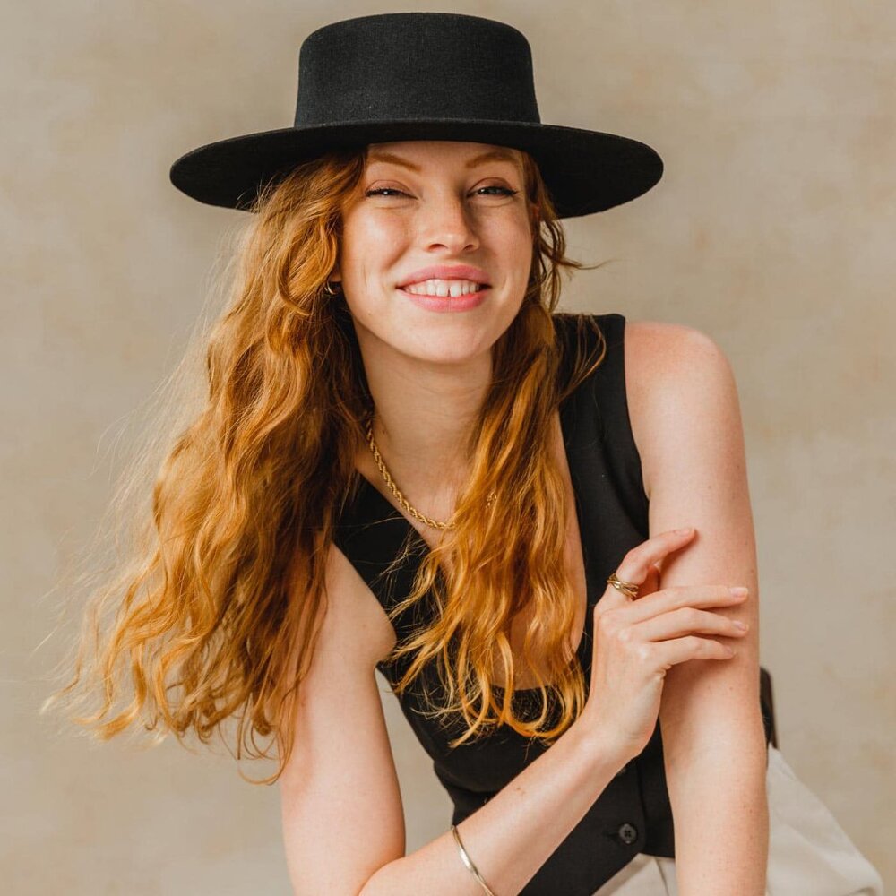 "The Brexley" Black Wool Bolero Hat – Handcrafted in Ecuador – NWT
